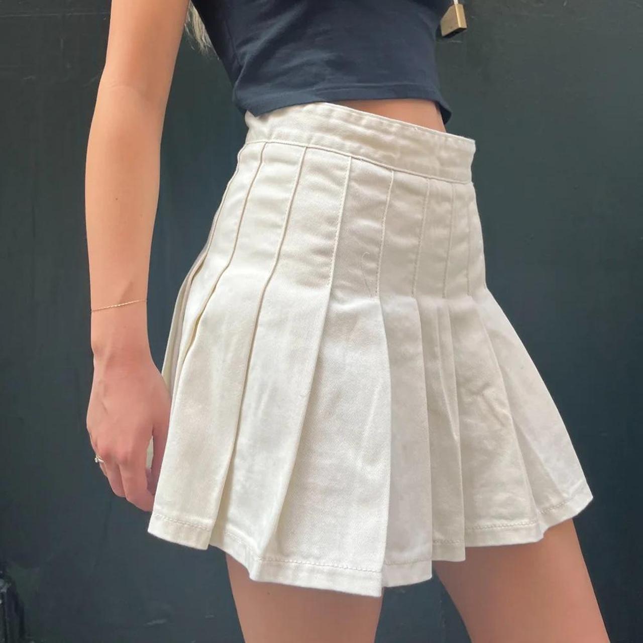 Brandy Melville tennis skort in white... Depop