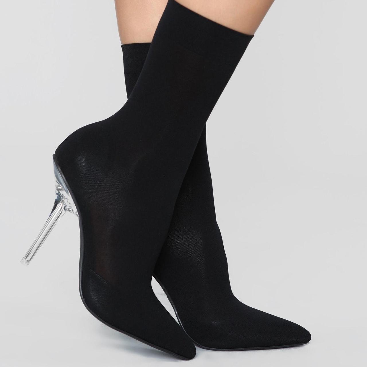 Women's black outlet sock ankle boots