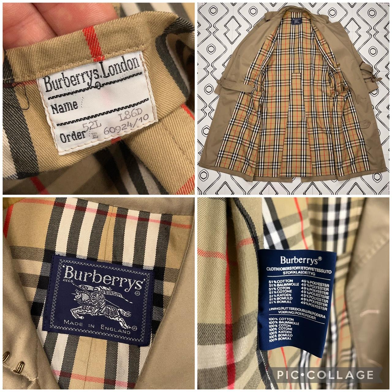 Vintage Burberry Trench Coat Classic light... - Depop