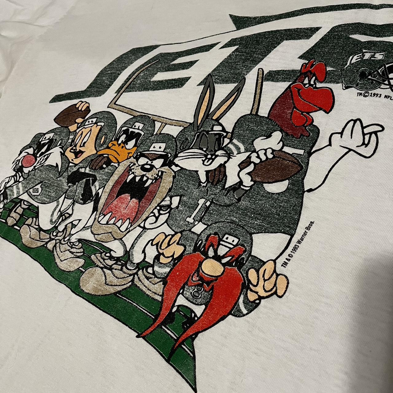 Vintage 90s New York Jets Looney Tunes Shirt - High-Quality Printed Brand