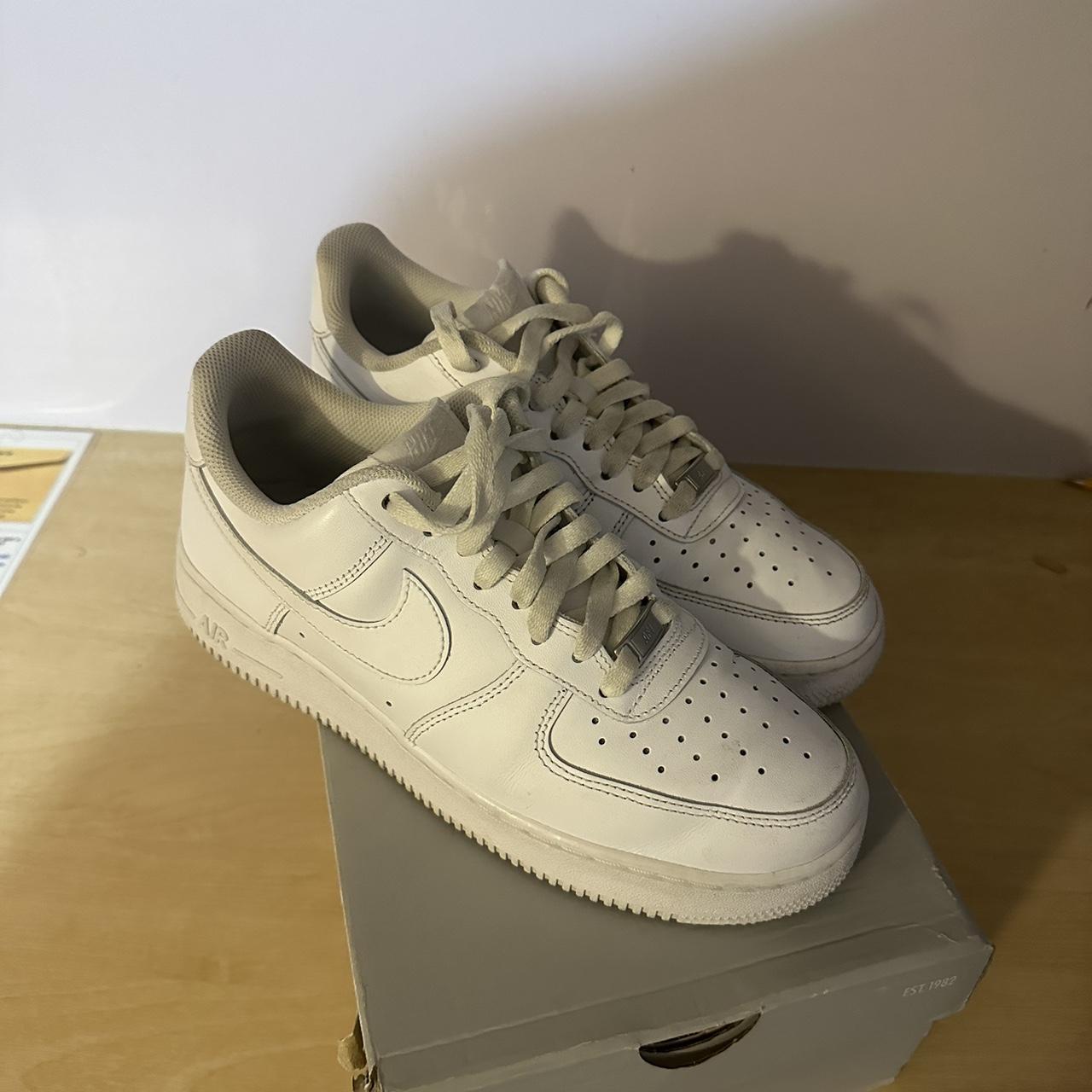 Air Force 1 all white Size 8Uk Good condition can... - Depop