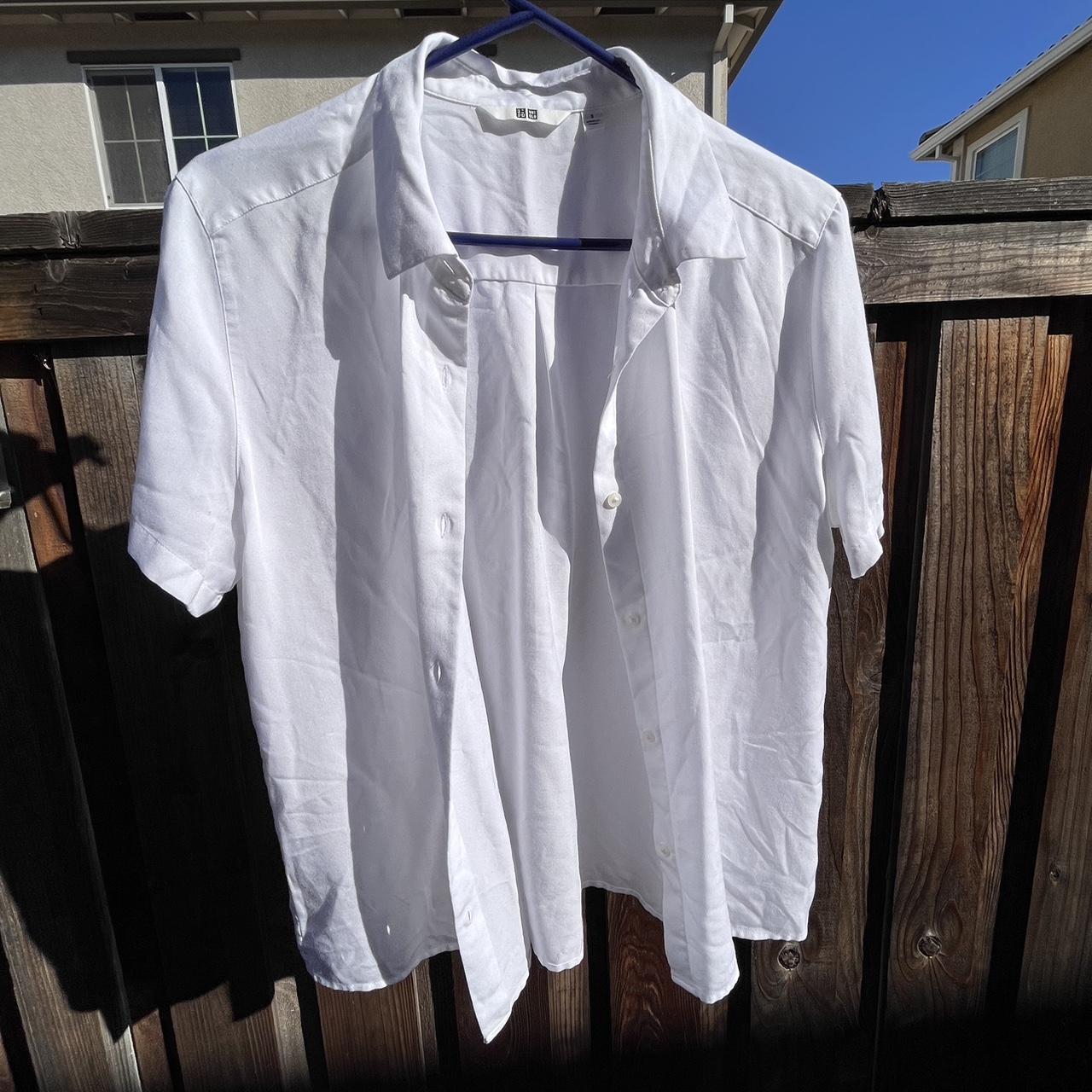 Uniqlo Button Up Shirt Size S Perfect Condition - Depop