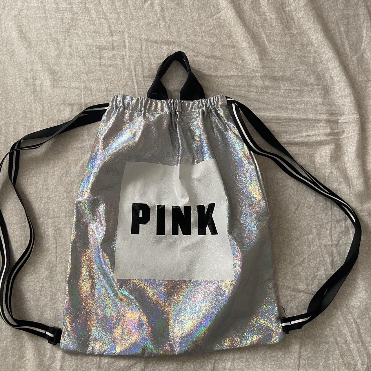 Victoria secret pink holographic bag sale