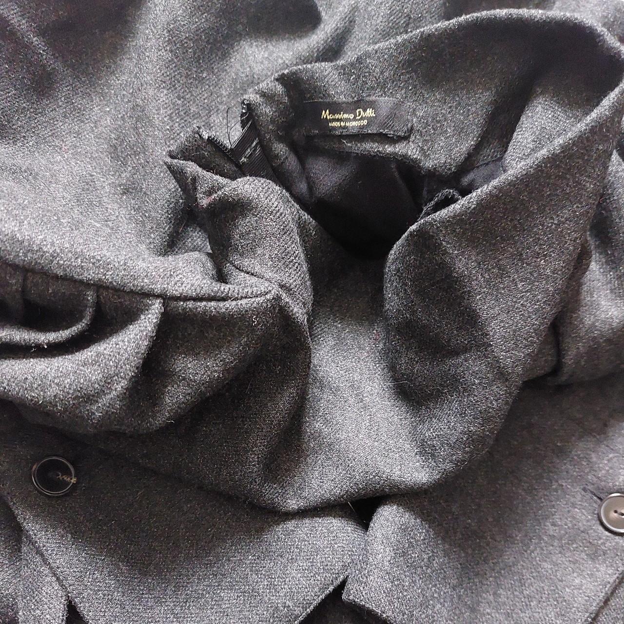 Massimo Dutti cowl shirt style dress. Charcoal grey.... - Depop