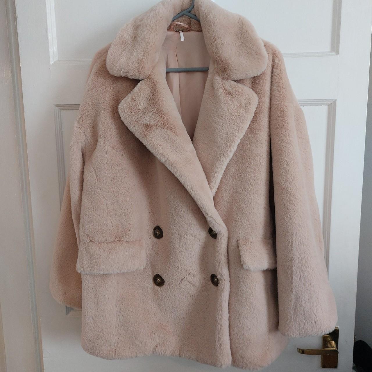 Solid kate faux sale fur coat free people