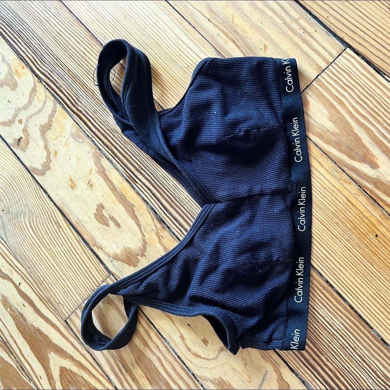 Calvin Klein lounge bra ribbed material Size small Depop