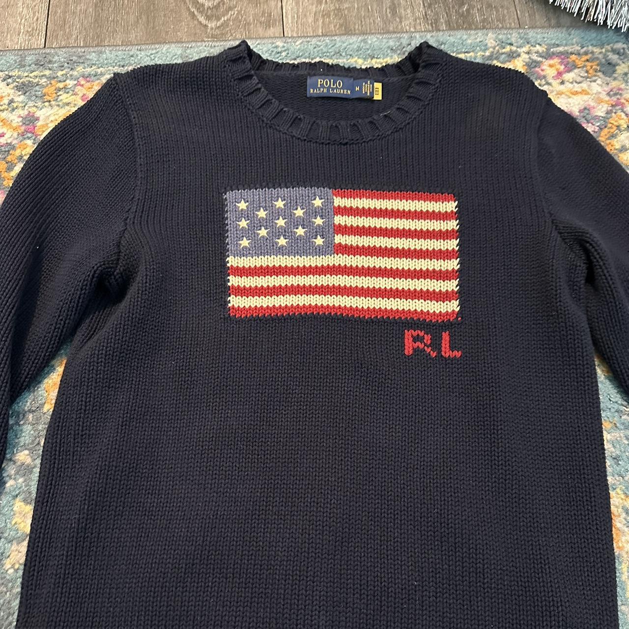 Authentic Ralph Lauren USA Flag sweater A fall... - Depop