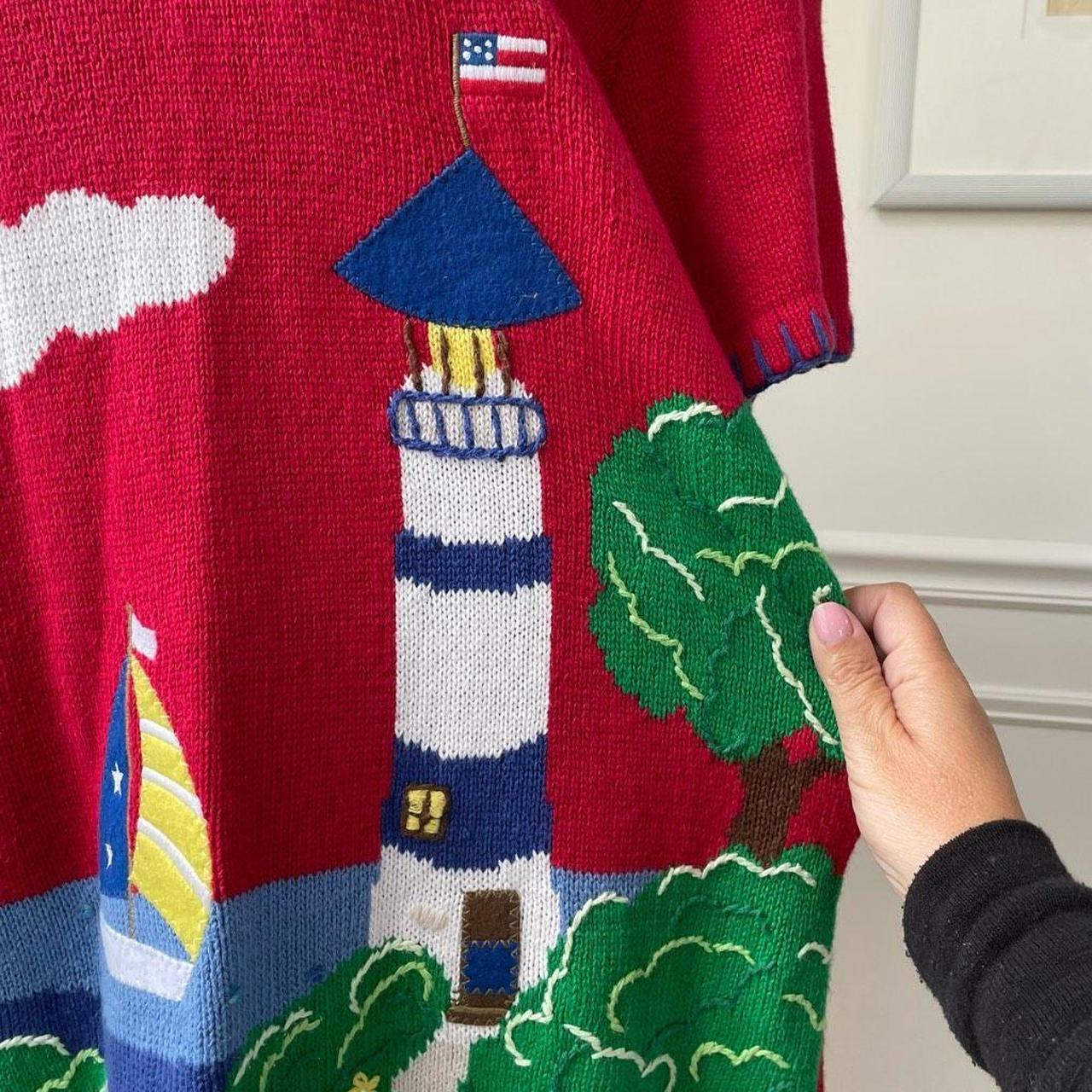 Quacker Factory Women's Sweater - Red - XS – Vint… - image 6