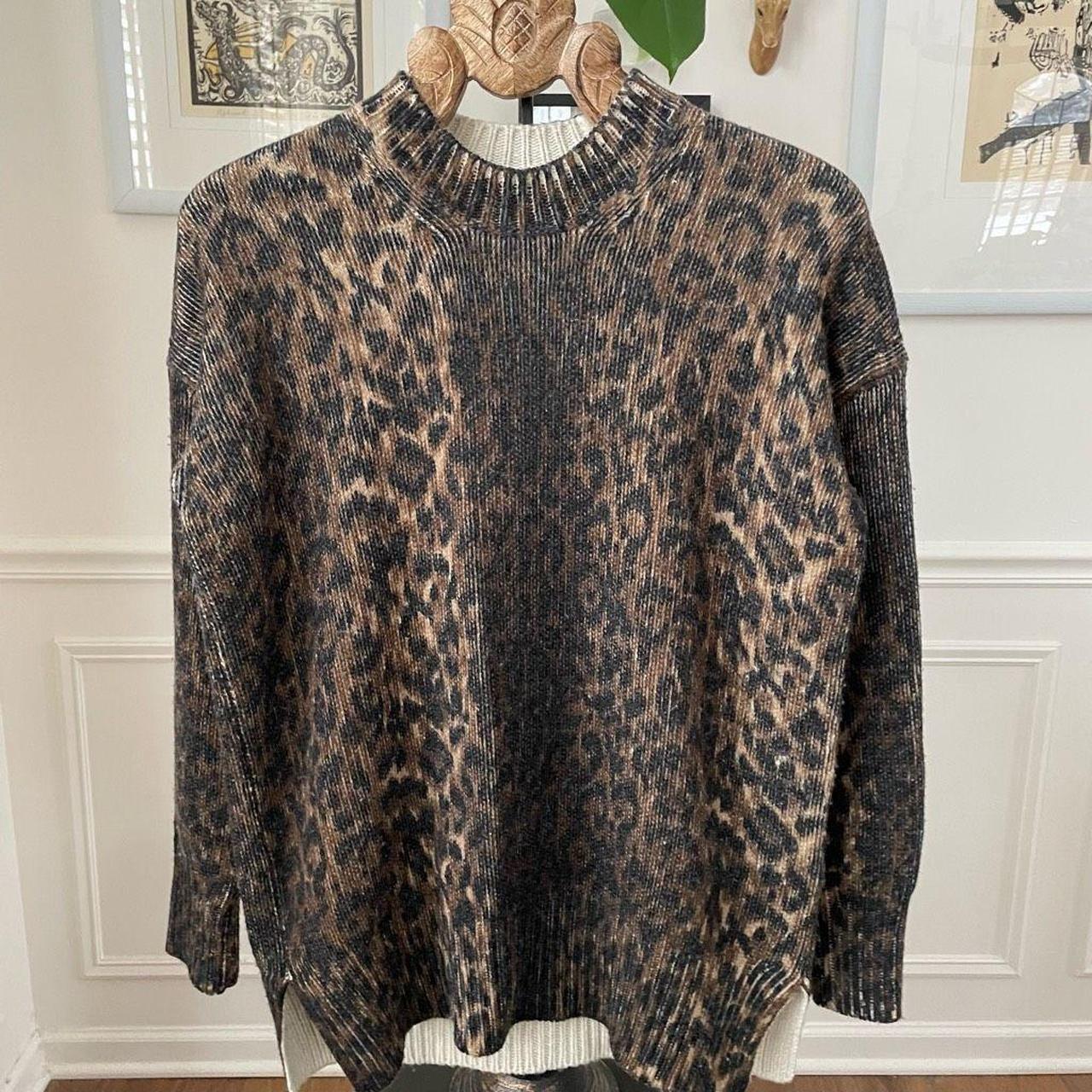 Allsaints leopard sweater hotsell