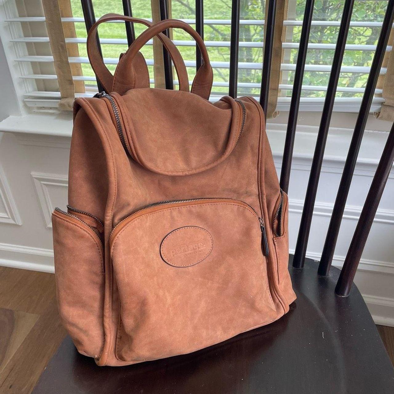 Portage travel gear tan or camel color backpack with. Depop