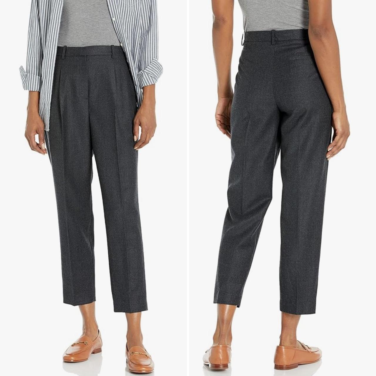 Theory Women's Pants - Grey - 4 – Theory wool Fla… - image 2