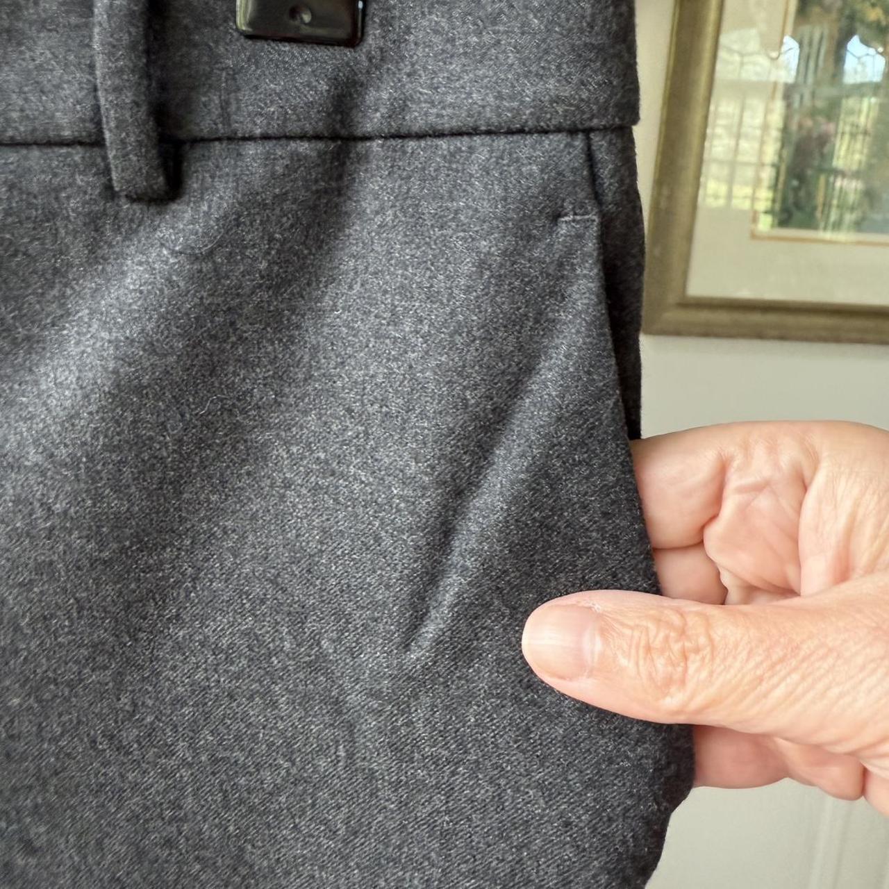 Theory Women's Pants - Grey - 4 – Theory wool Fla… - image 5