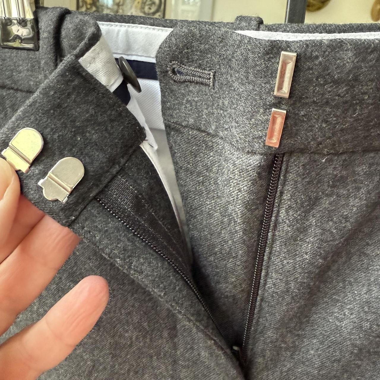 Theory Women's Pants - Grey - 4 – Theory wool Fla… - image 4