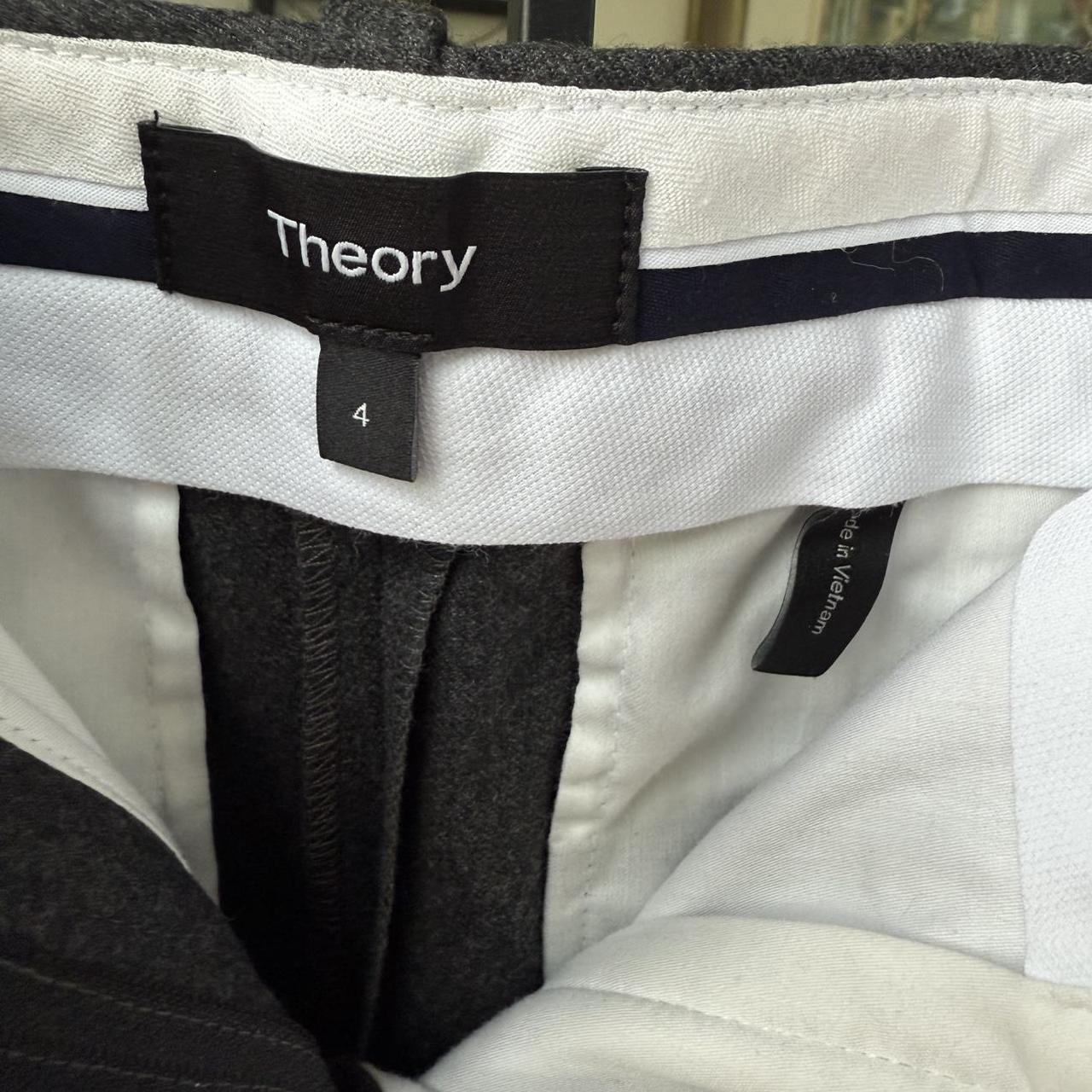 Theory Women's Pants - Grey - 4 – Theory wool Fla… - image 7