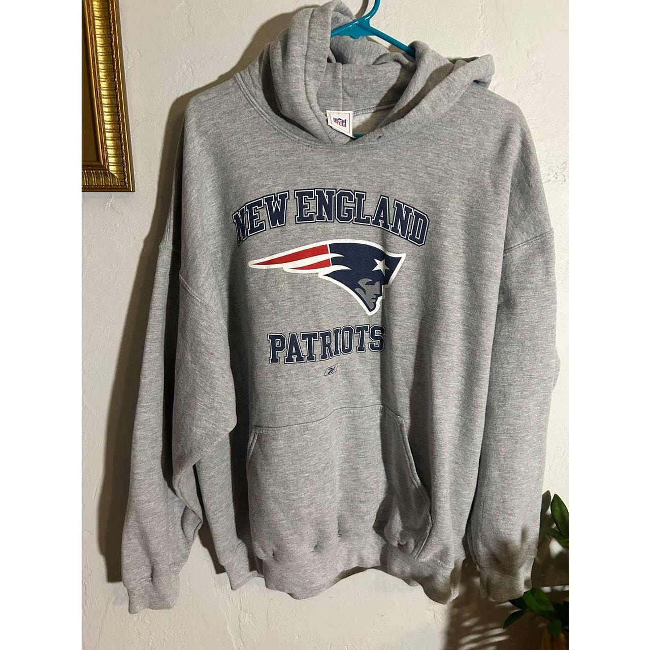 New England patriots hoodie Size: M Condition: - Depop