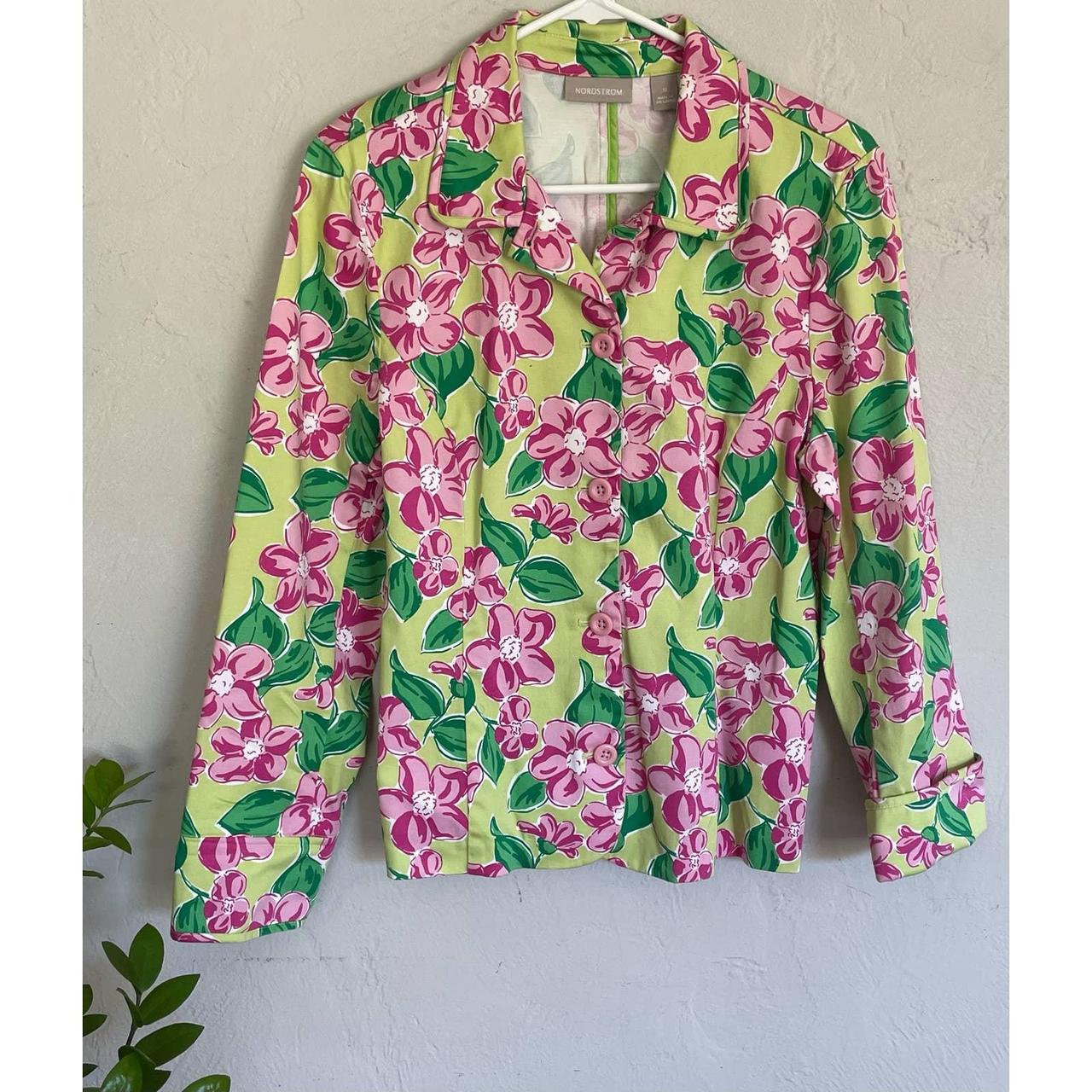 Nordstrom Women's Green and Pink Suit Depop