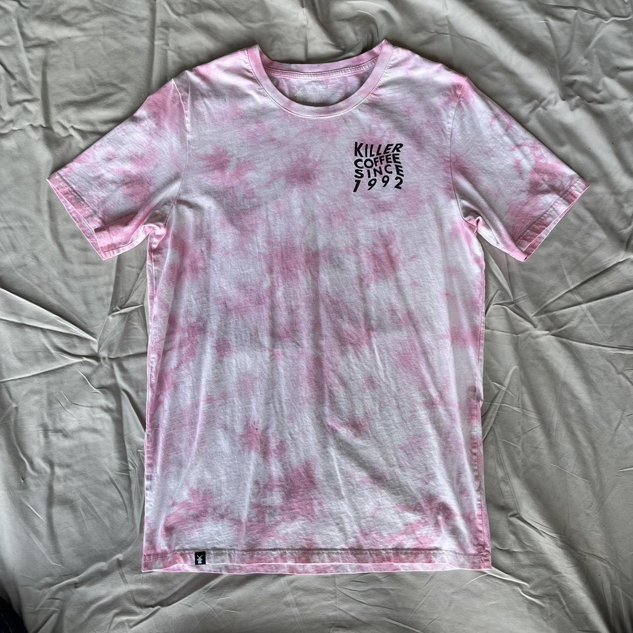 Dutch Bros Pink Tye-Dye shirt No flaws, small coffee... - Depop