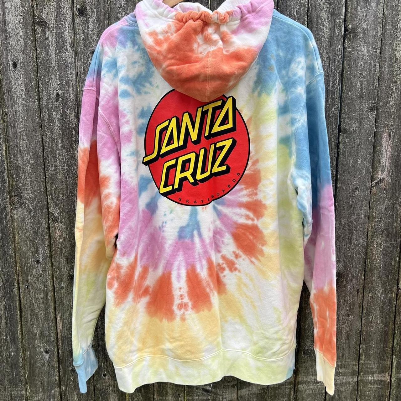 Santa cruz blue tie best sale dye hoodie