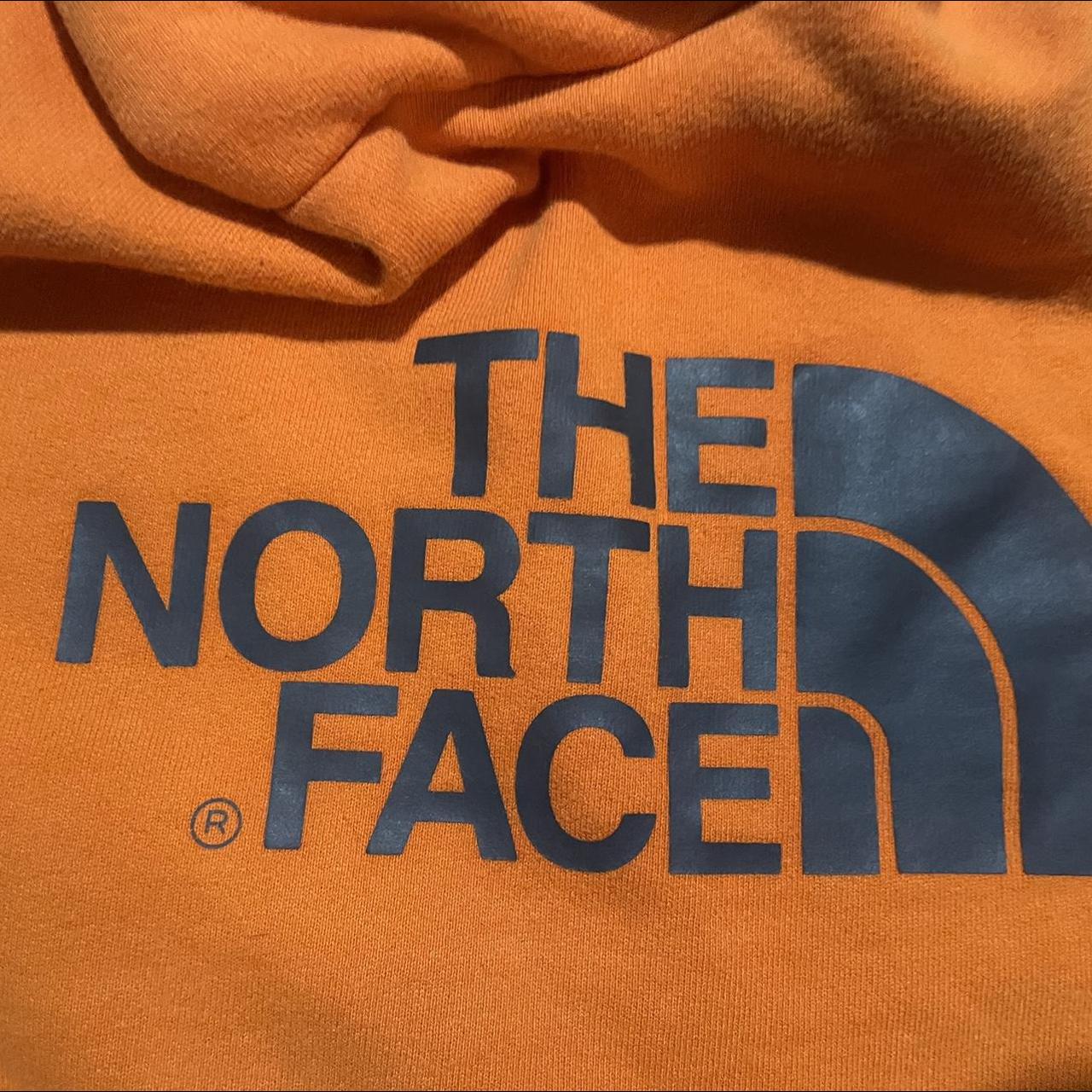 North Face orange hoodie never worn #northface #hoodie - Depop