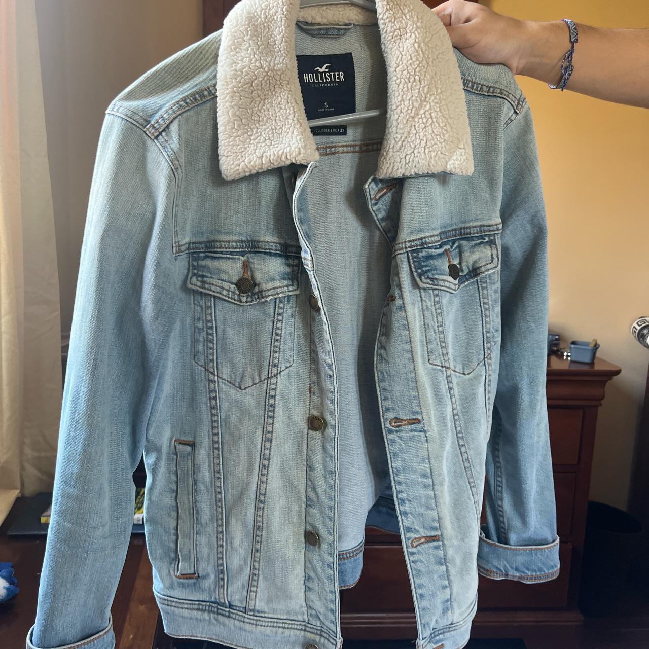 Hollister jean jacket clearance mens