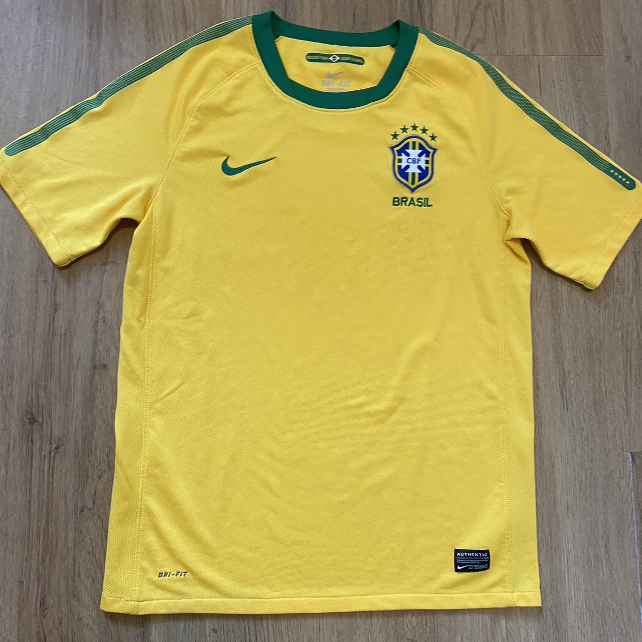 2010-11 Brasil Nike Home Football Shirt... - Depop