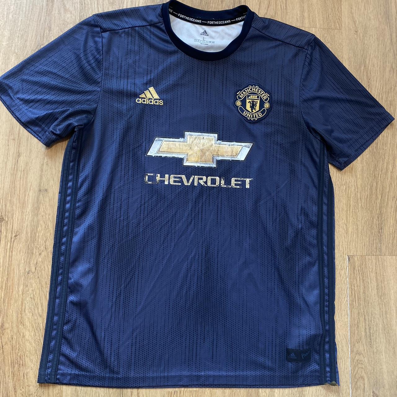 2018 19 Manchester United Adidas Chevrolet Away. Depop