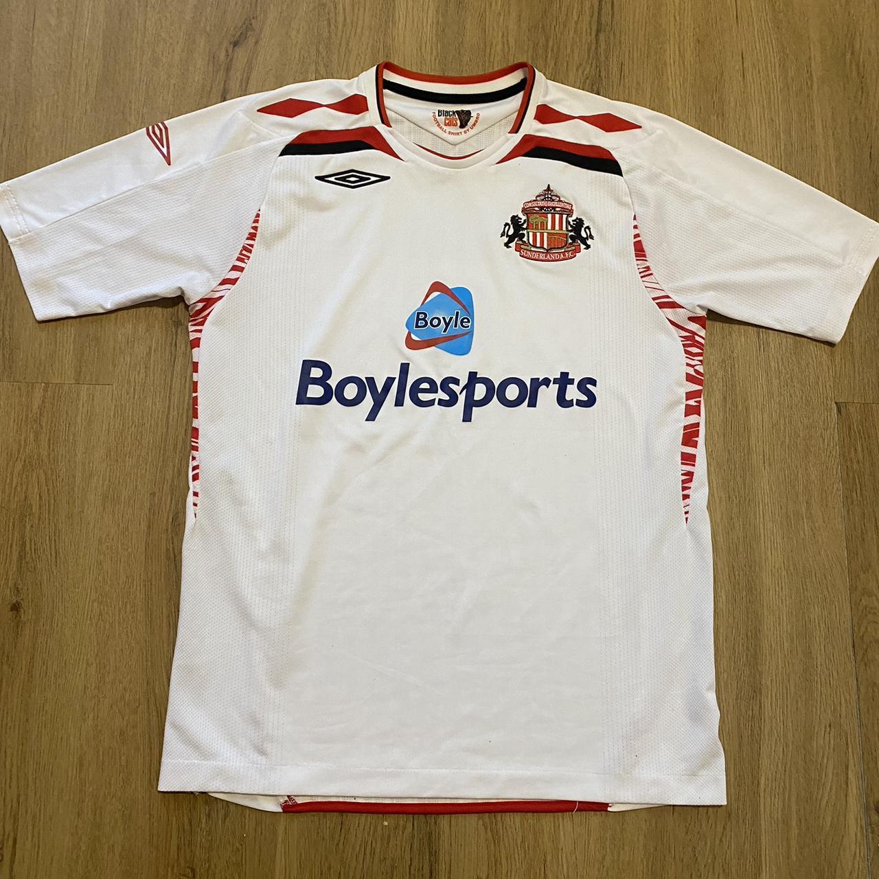 2007-08 Sunderland Umbro Away Boylesports Football... - Depop