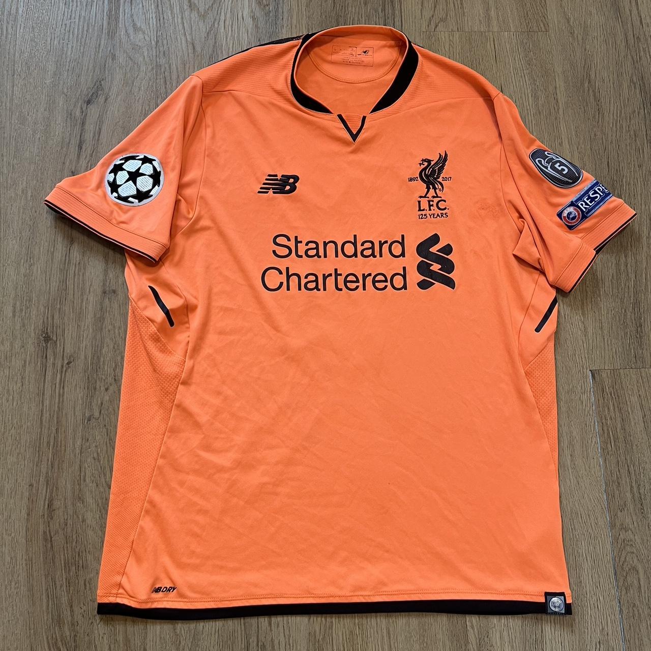 Liverpool FC 2017 18 shirt orange New Balance