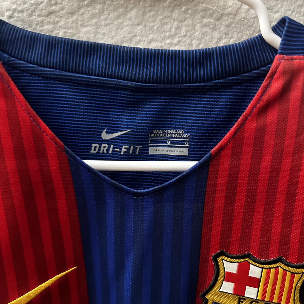 Fc Barcelona Iniesta 16-17 Jersey Size Large #barca - Depop