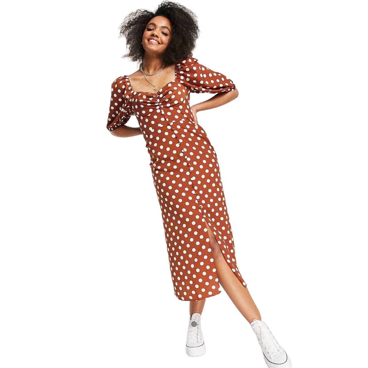 Rust tea clearance dress