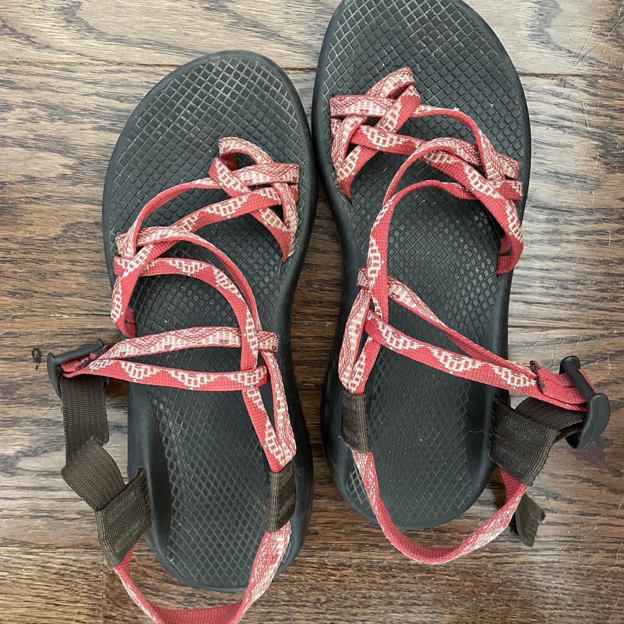 Chacos in pink size 8. Barely worn great condition Depop