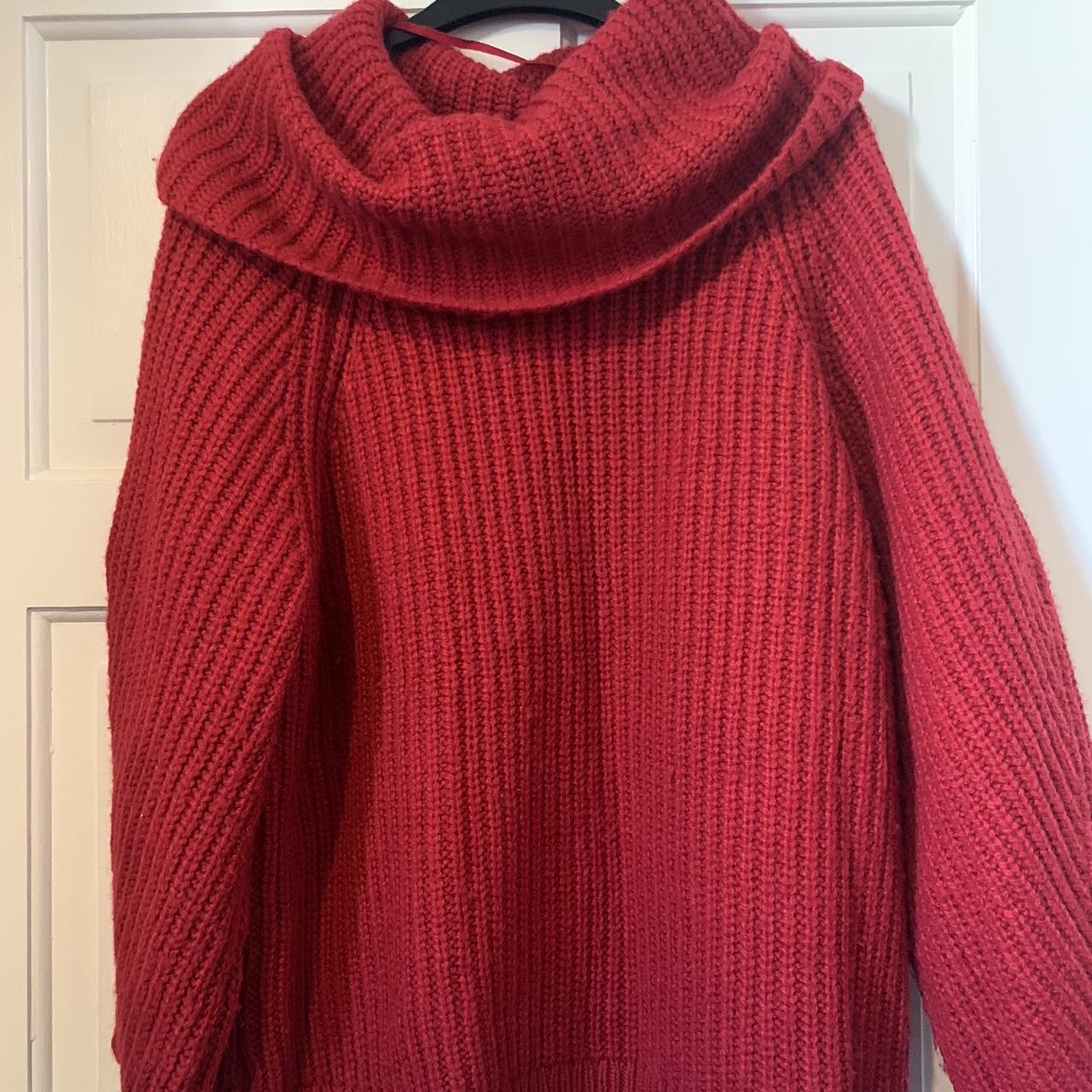 Gap red jumper in size medium (tall). Roll neck and... - Depop