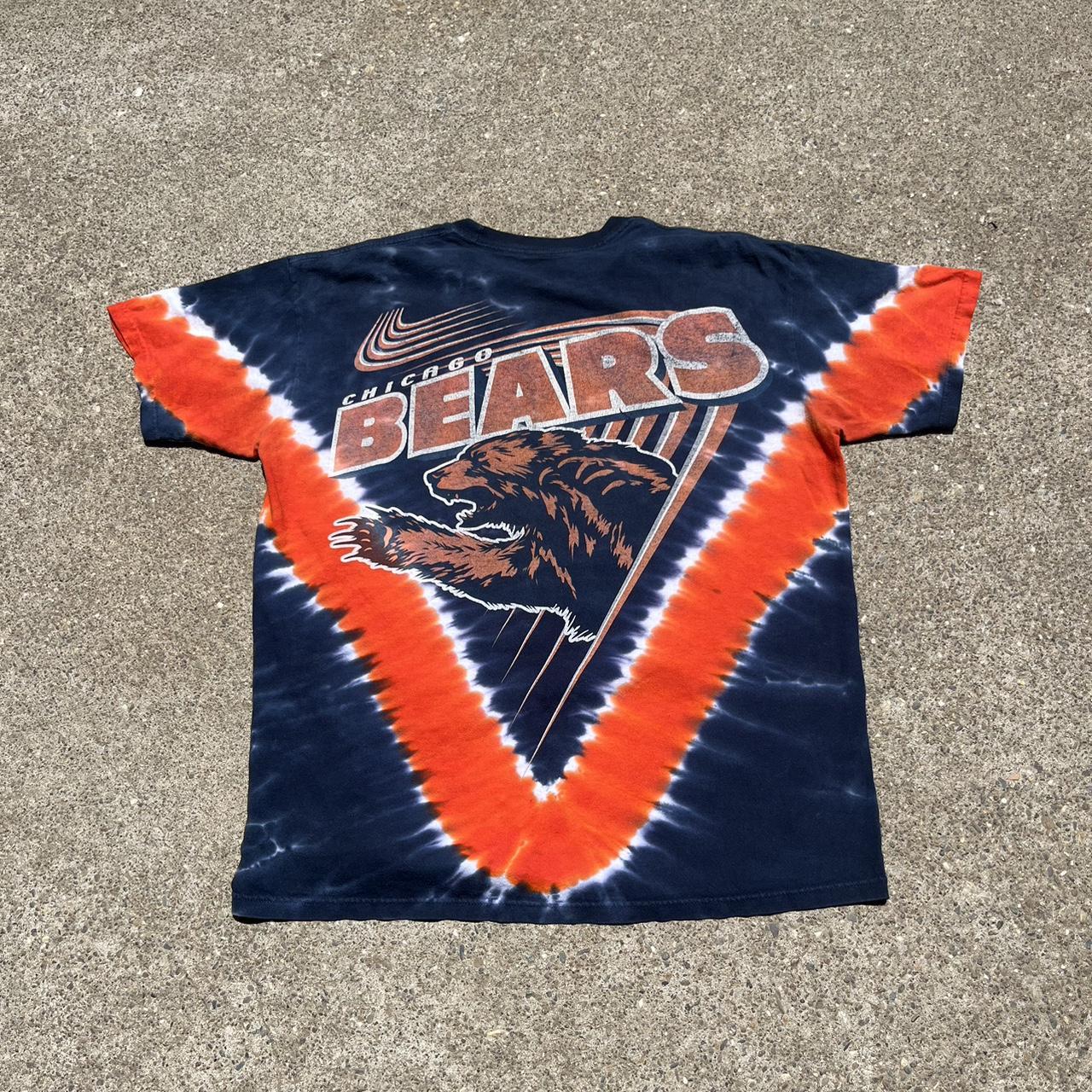 Vintage Chicago Bears Tie Dye Tshirt NFL Team - Depop