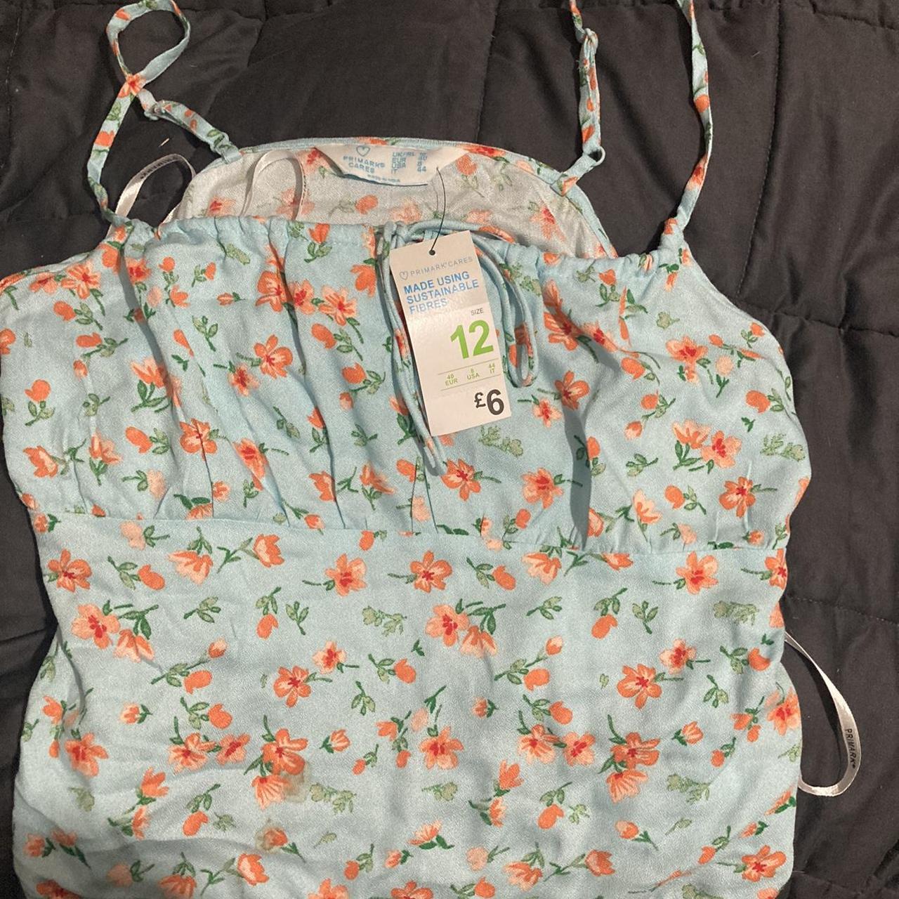 Primark floral cami top Lovely top Size 12 fits 10... Depop