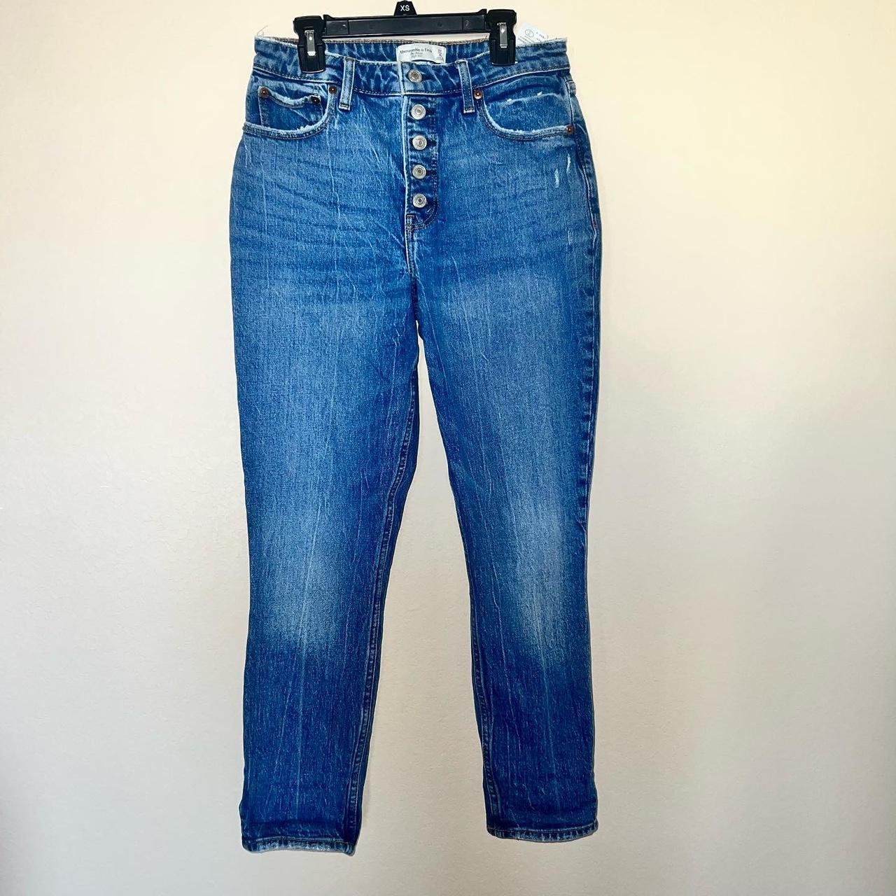 Abercrombie Curve Love Jeans Size 4/27 HR Skinny - Depop