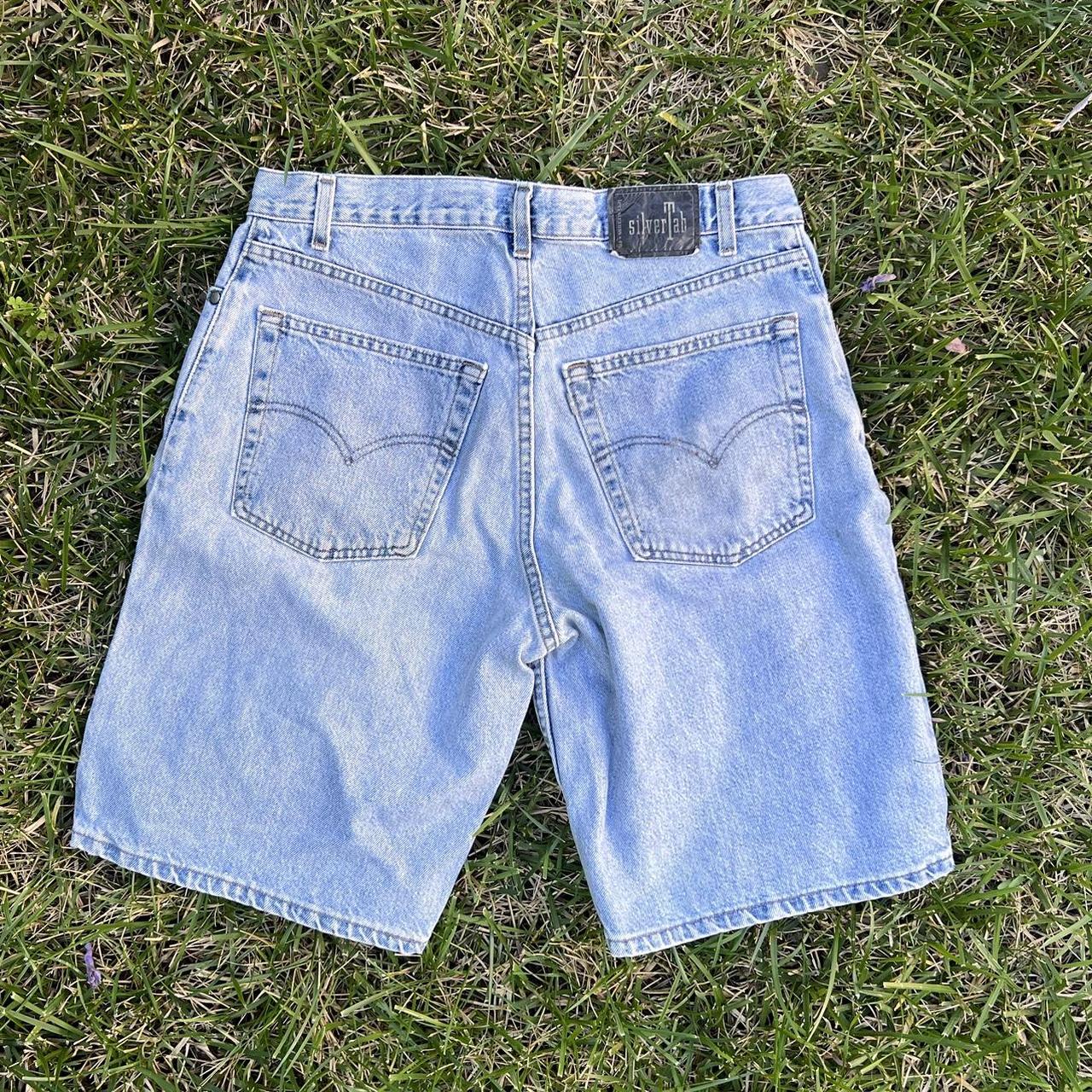 Vintage 1990s Levis silvertab jean shorts The jort... - Depop