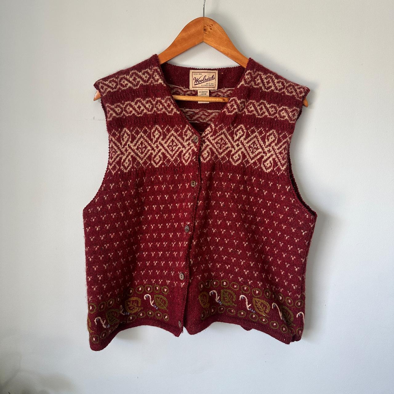 Vintage Wool Sweater Vest Vintage Woolrich Fair... - Depop