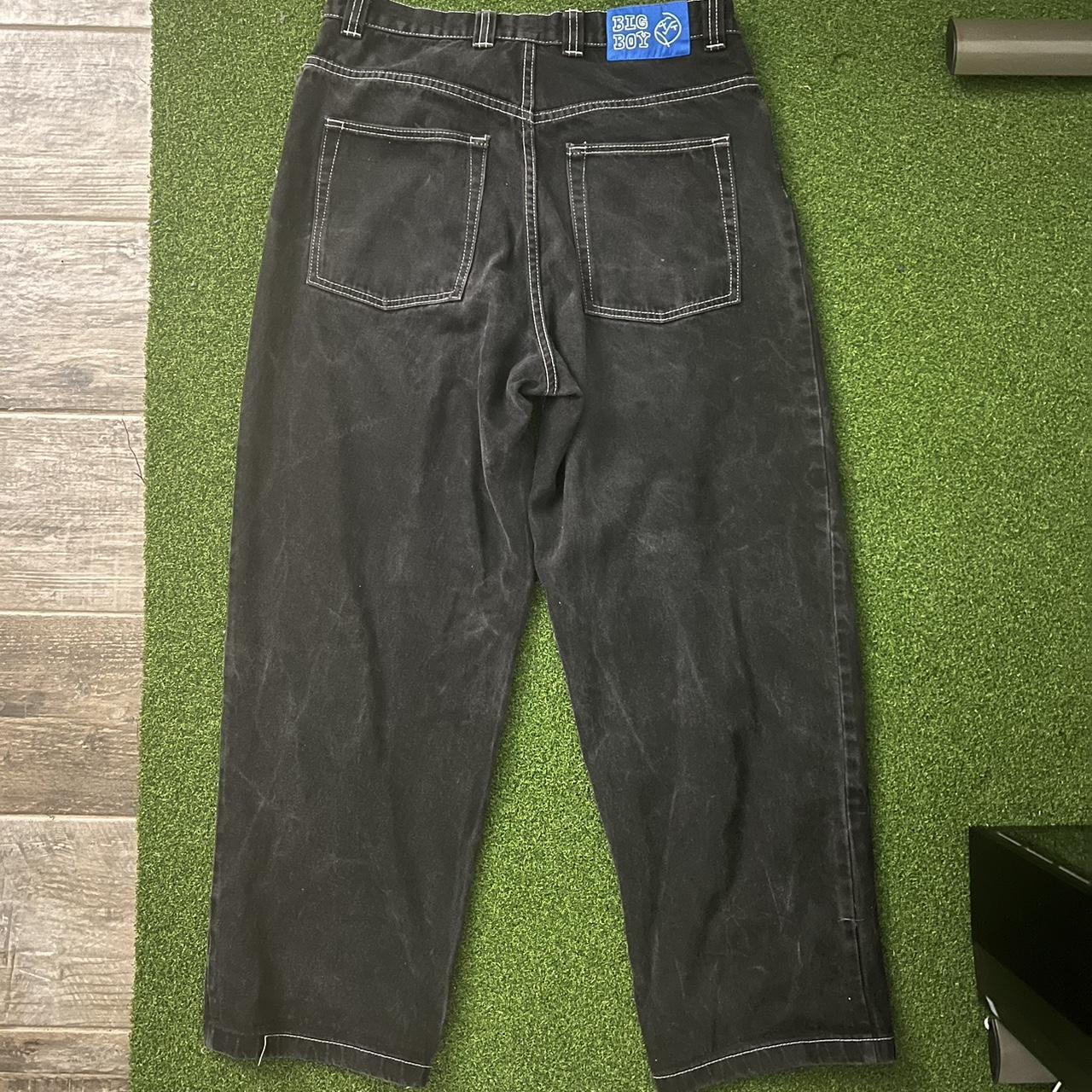 Polar Big Boys Black with white stitching.... - Depop
