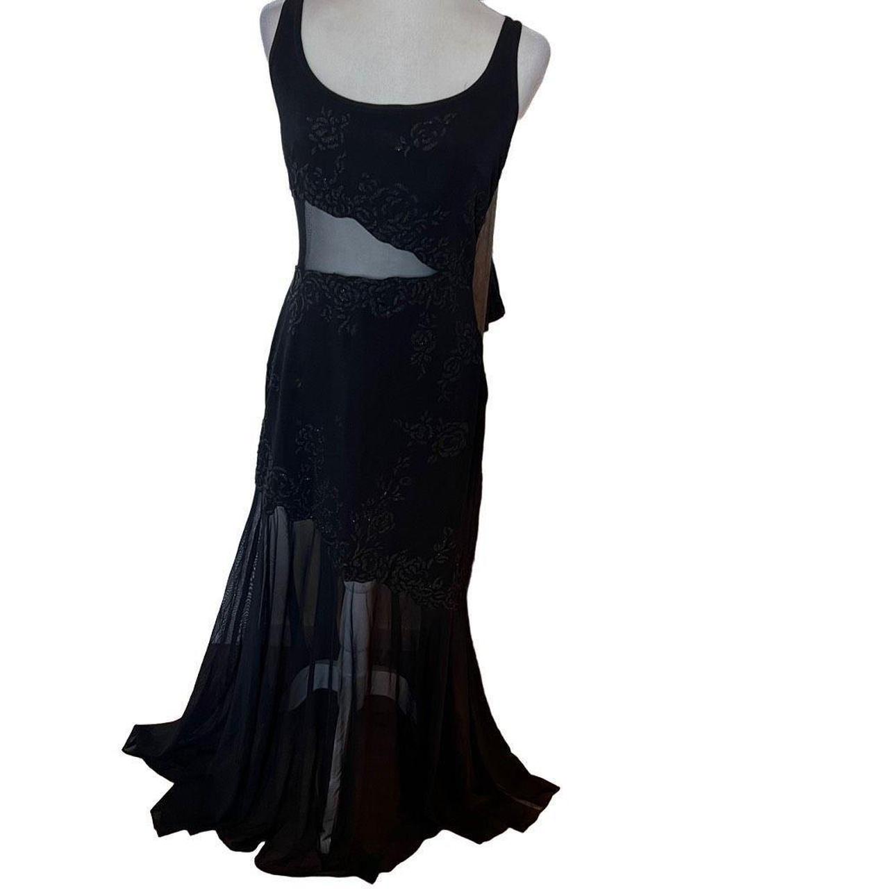 Tadashi Shoji Women's Black Dress | Depop