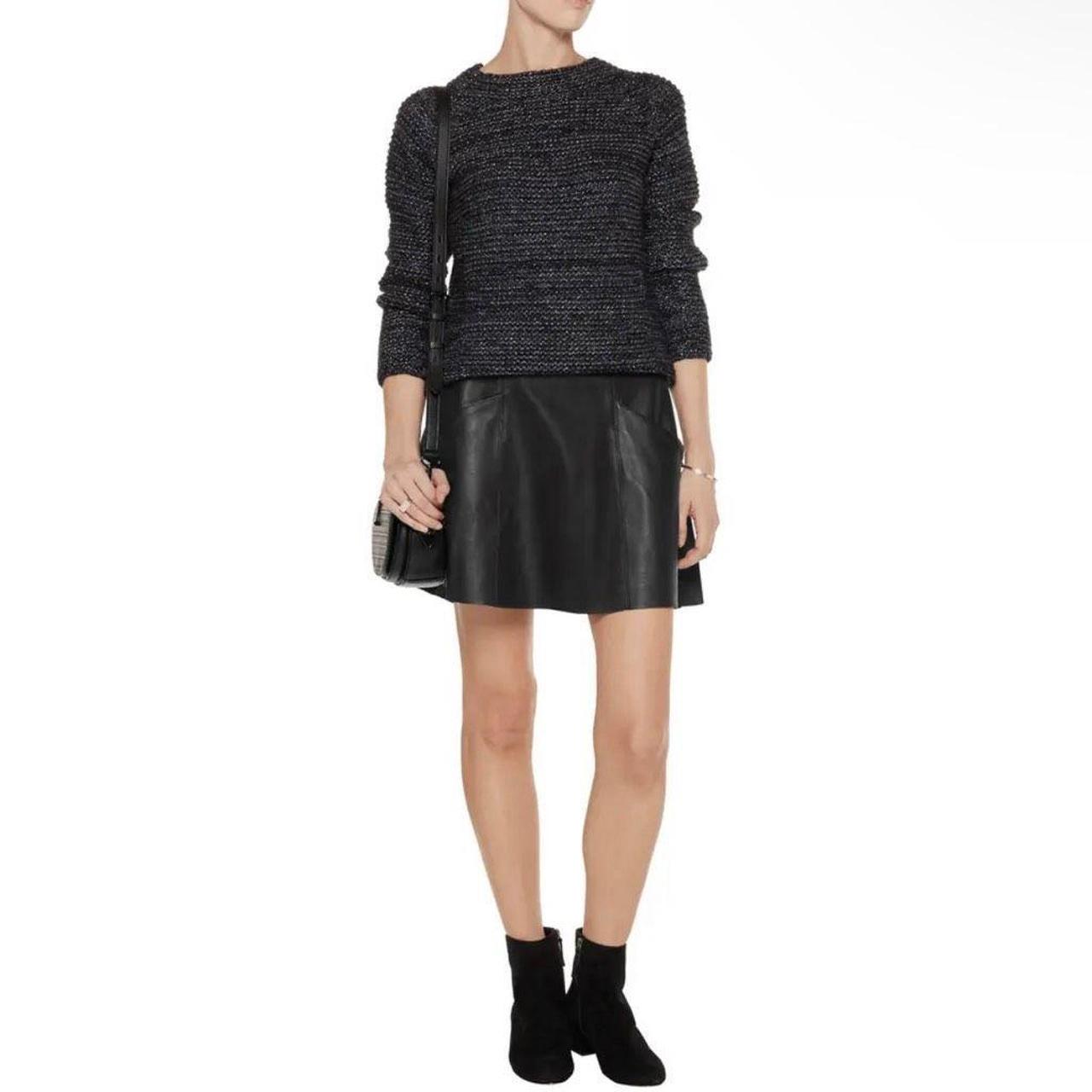 Joie faux leather discount skirt