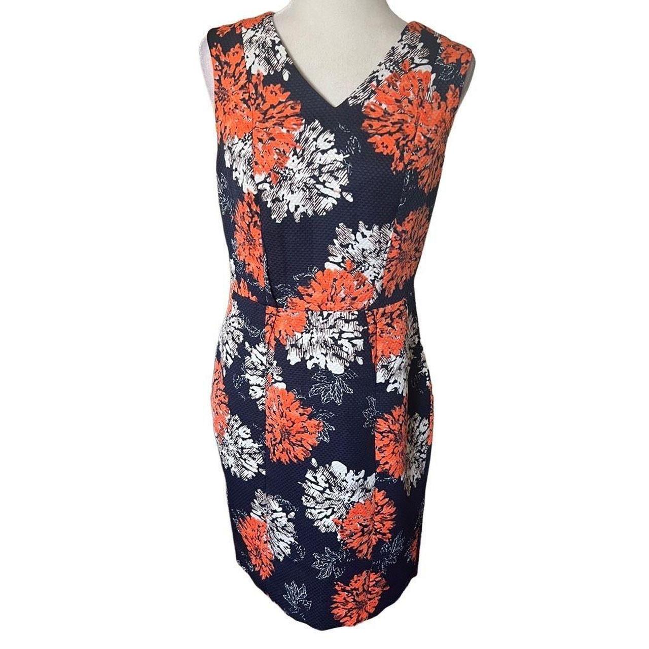 The Limited Women's Floral Vneck Sleeveless Sheath... - Depop