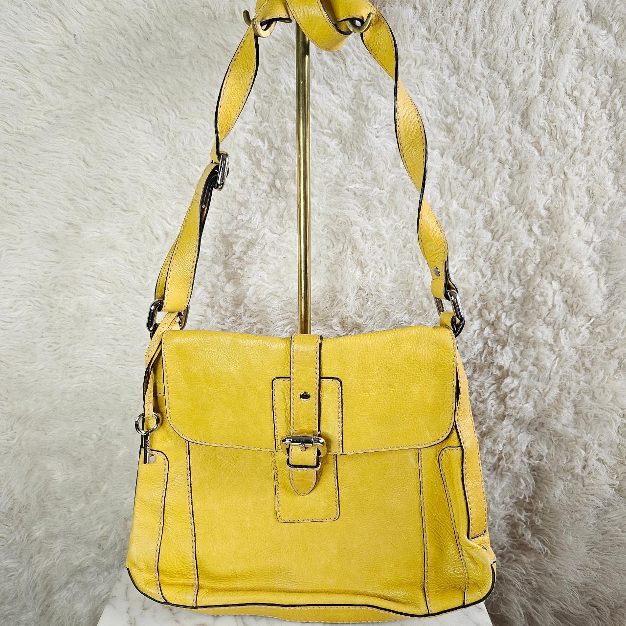 Fossil mustard clearance yellow handbag