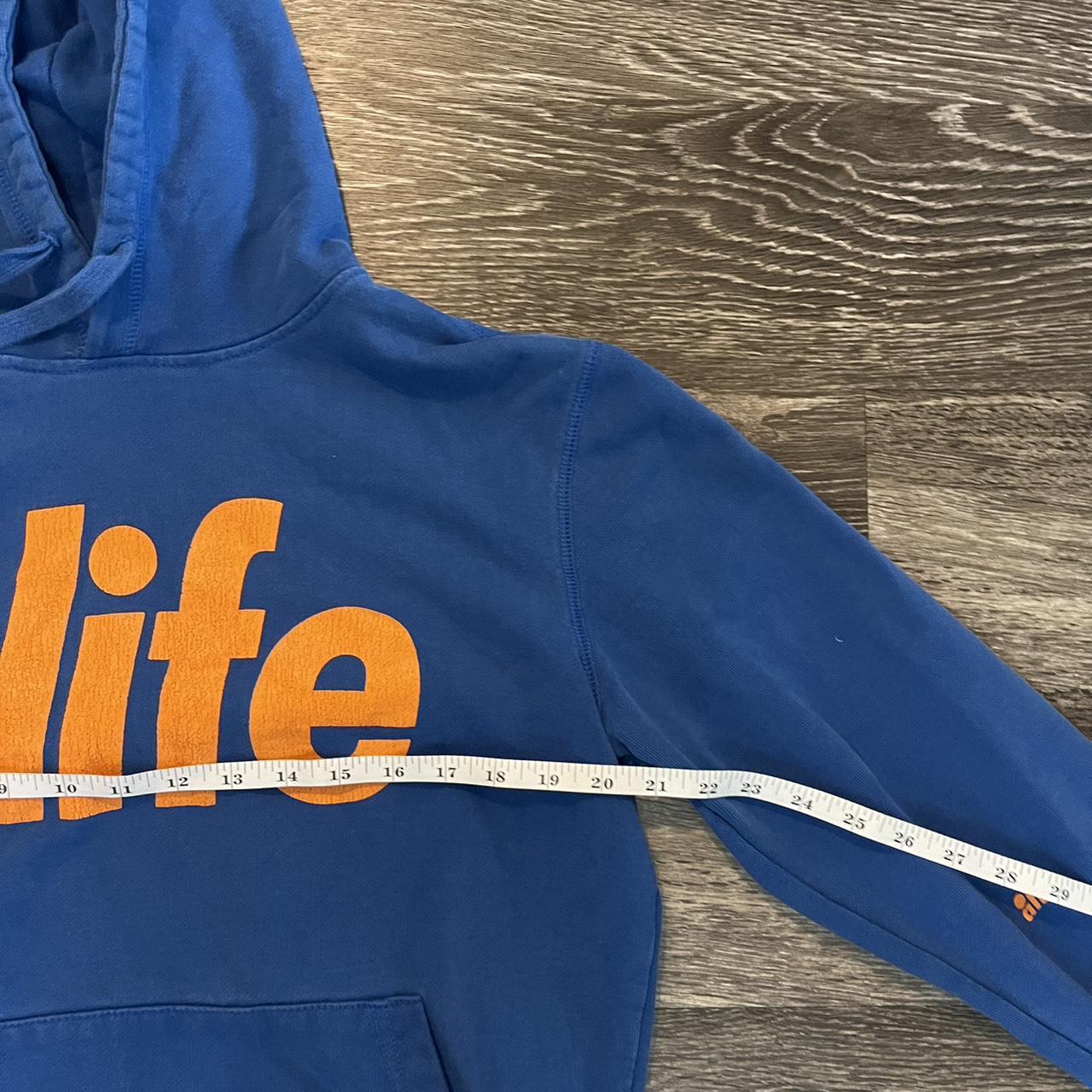 Blue and orange alife graphic hoodie. Cool hoodie Depop