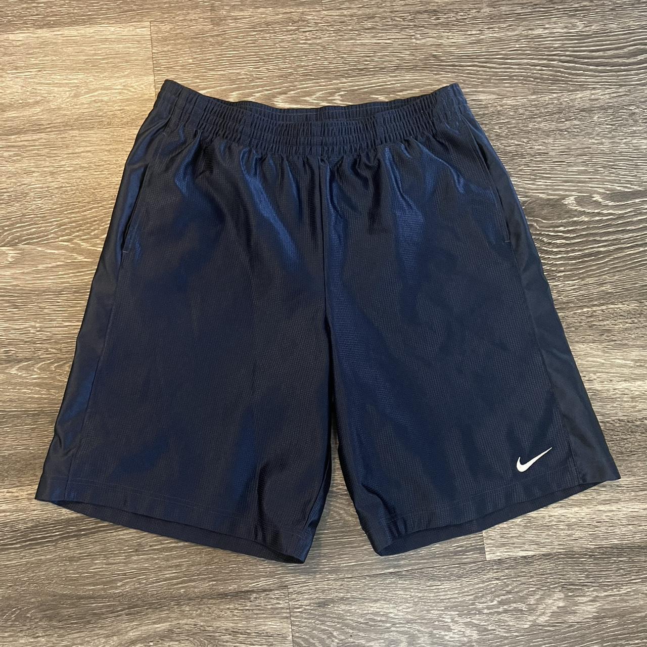 Early 00s navy blue waffle Nike basketball shorts. - Depop