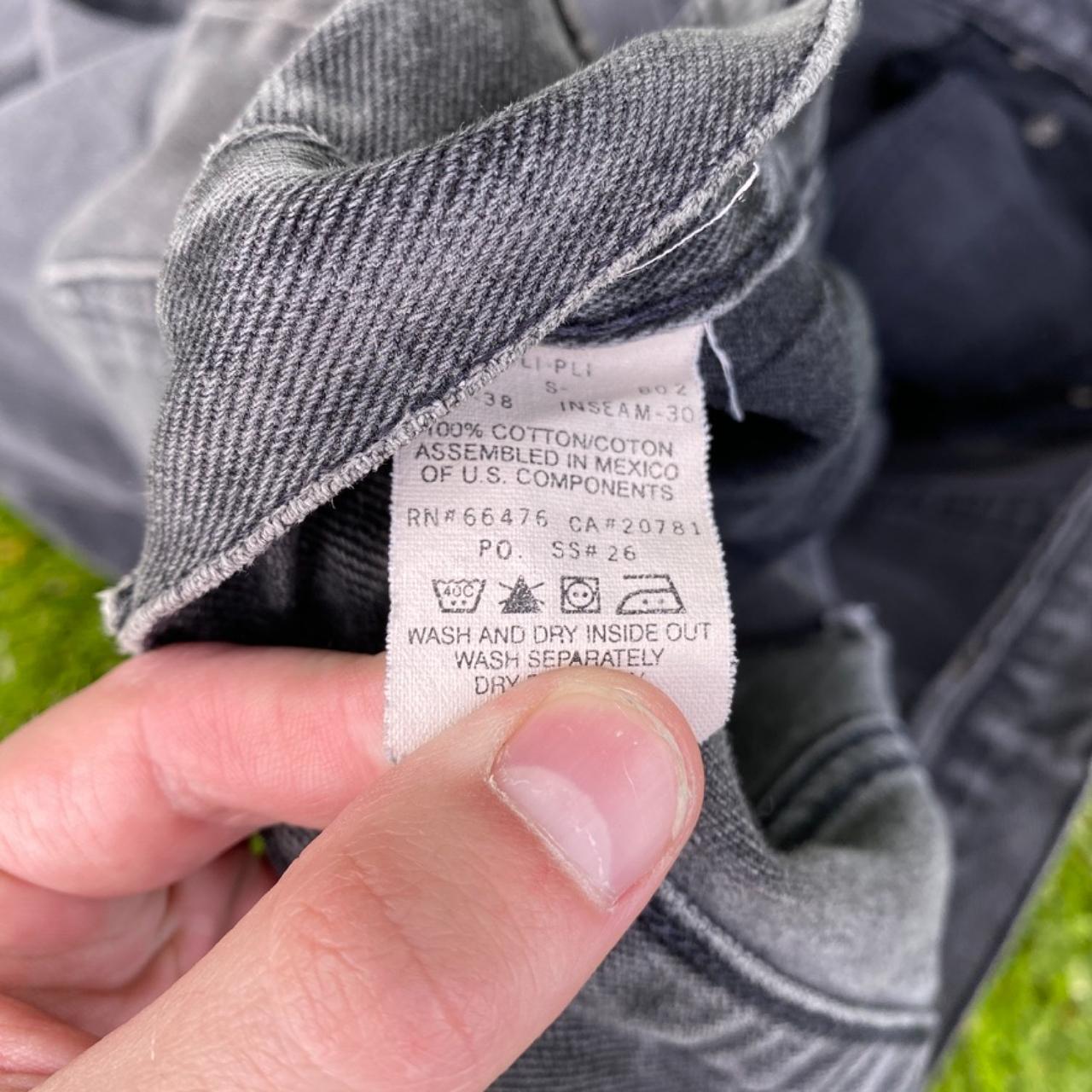 Tommy Hilfiger Men's Grey and Black Jeans Depop