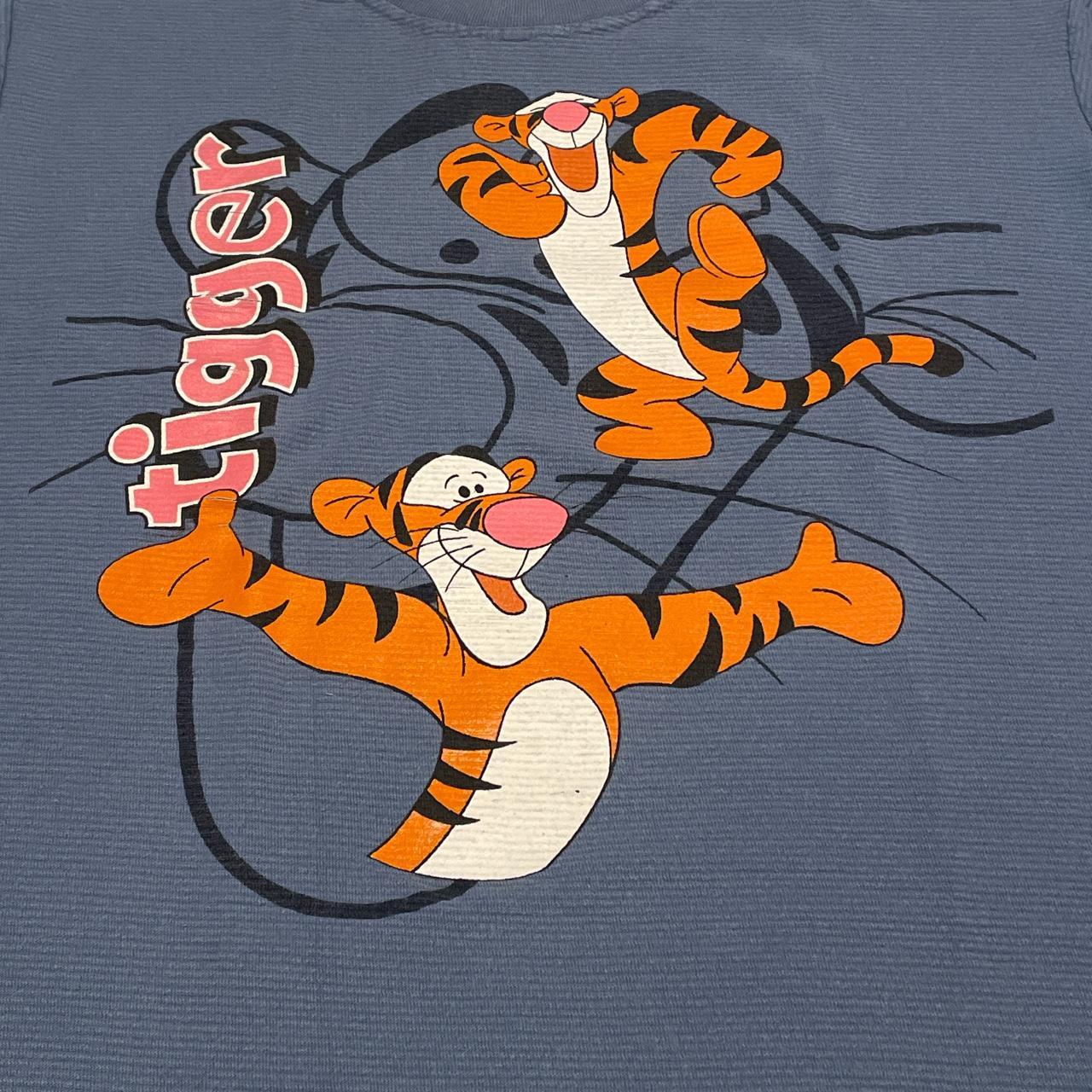 VINTAGE DISNEY TIGGER SINGLE STITCH T SHIRT (MEDIUM)... Depop