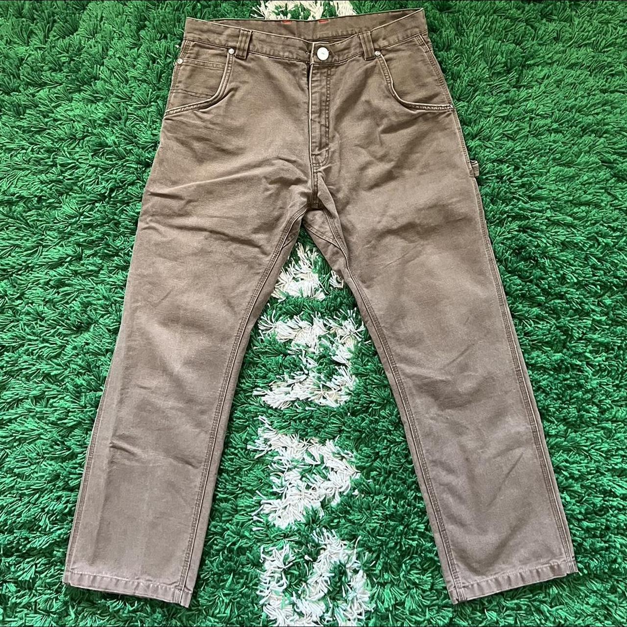 Vintage Brown Craftsman Cargo Utility pants size... - Depop