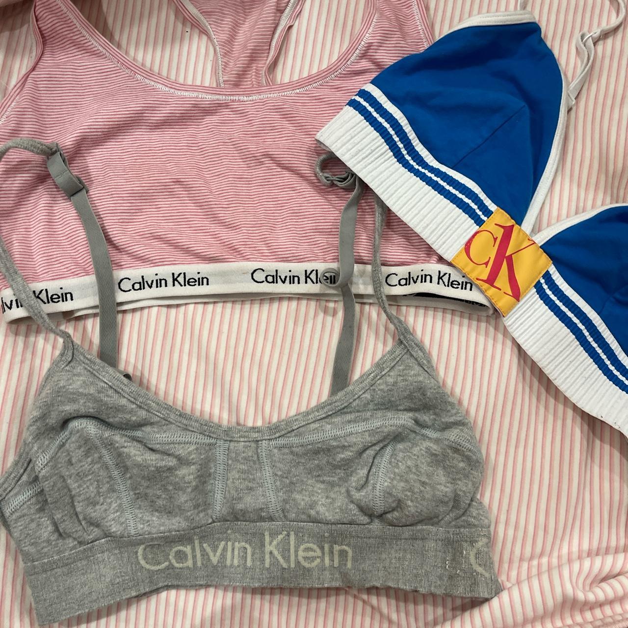 Three Calvin Klein Bras Depop