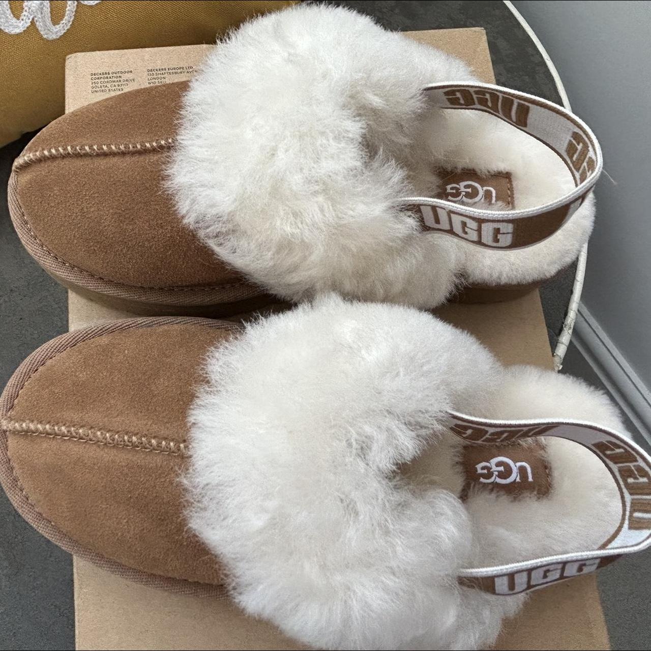 Girls Chestnut Ugg Slippers Size UK 12 New Unworn Depop   P0 