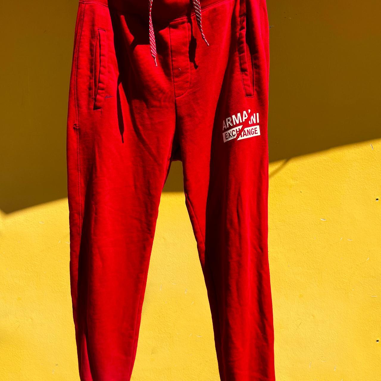 Cherry Red Sweatpants AX Size 29 x 29 Good. Depop